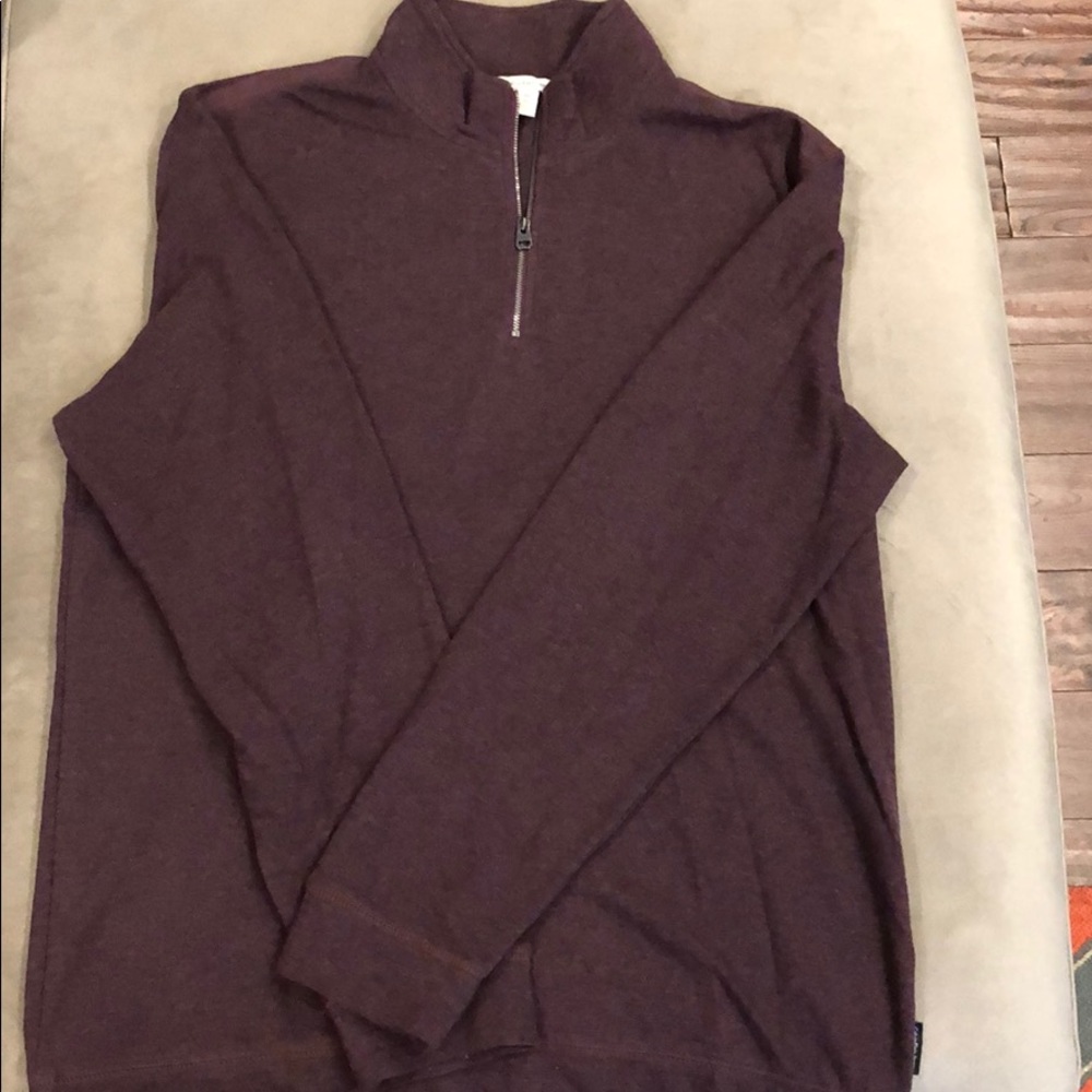 Maroon Calvin Klein Jeans 1/4 zip sweater